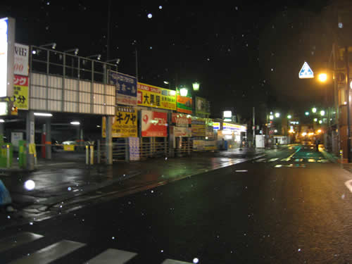 Snow in Narita