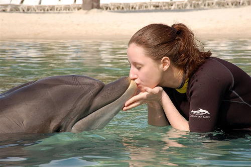 My dolphin kiss